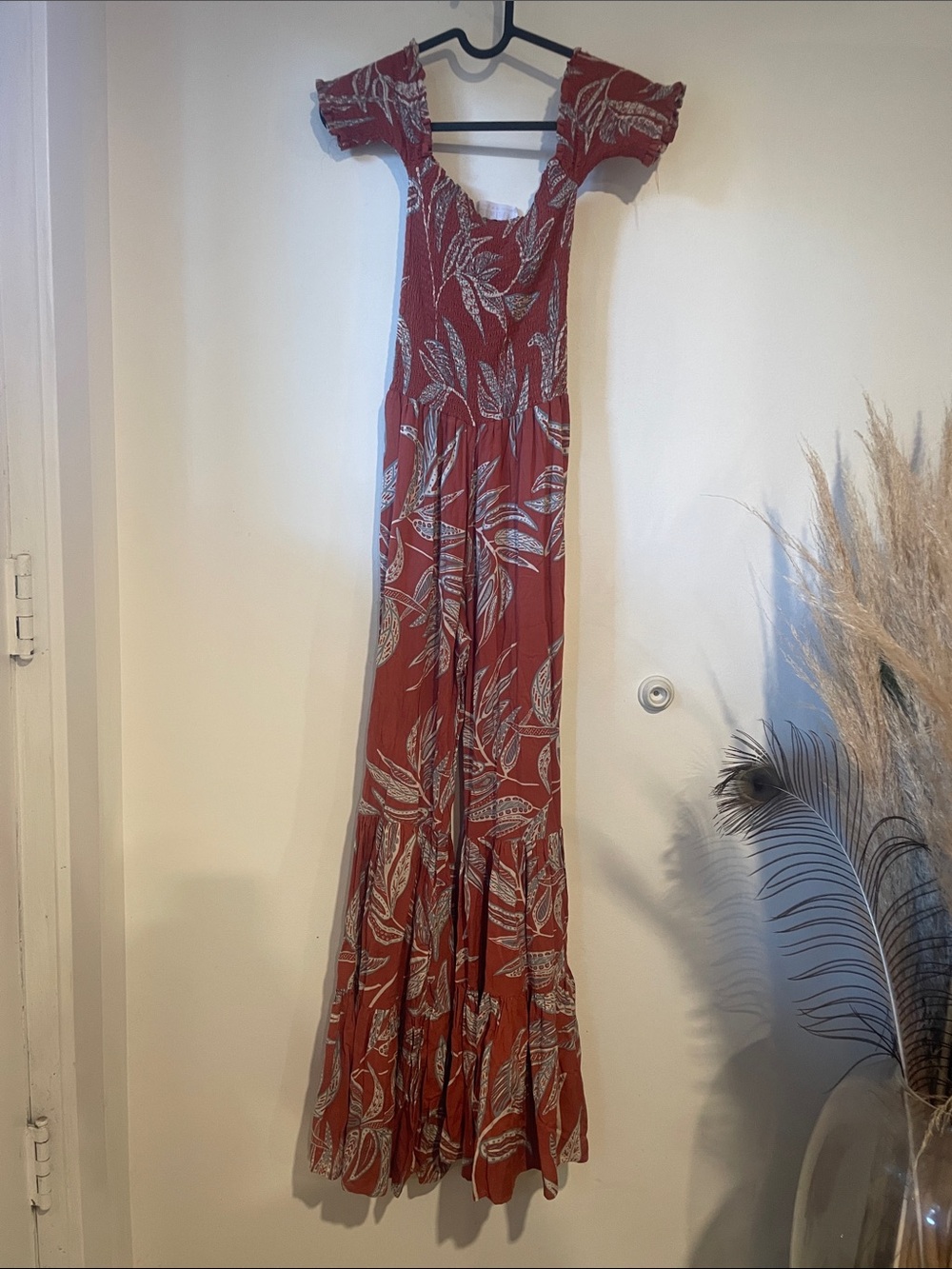Katwalk Rust Floral Jumpsuit Sz XS B132